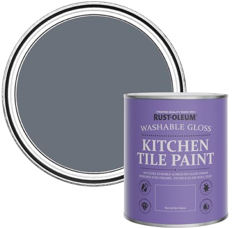 Rust-Oleum Water-Resistant Kitchen Tile Paint in Gloss Finish - Seascape 750ml