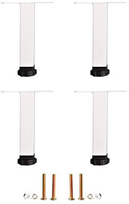 Set di 4 piedini inclinati per mobili in legno massello, con viti, altezza 10 cm, ideali per divani, tavoli, cassettiere, design robusto ed elegante