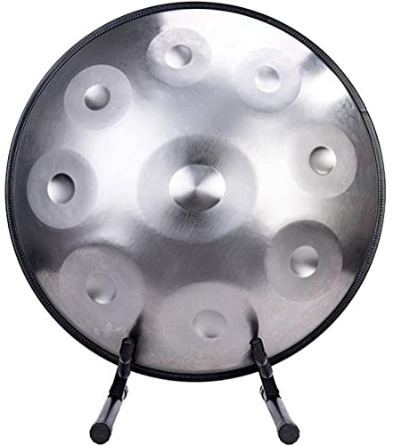 Tambor de mano, tambor de lengua de acero, instrumento de percusión para meditación, actividades en el aula, experimentos musicales infantiles, alivio del estrés, 22 pulgadas