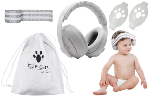 KLLJ 2 in 1 Cuffie Antirumore Neonato,Cuffie Antirumore,Cuffies Antirumores Bambini,Protettori Acustici per Neonati,Cuffies Antirumores Neonato Riduzione,Protezioni Acustiche per Bambini