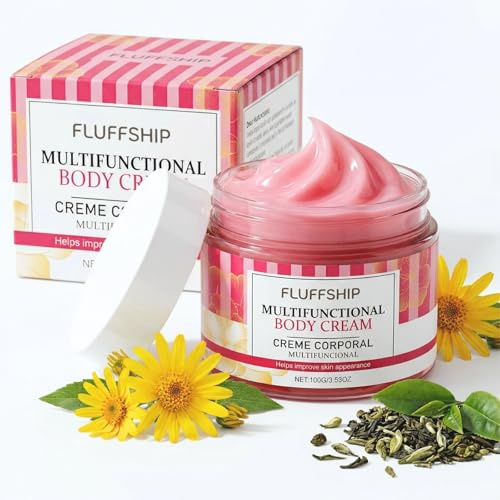 Multifunctional Body Cream for Women – Firming Body Cream, Hydrating & Smoothing Skin Care, Stretch Mark Cream & Cellulite Cream for Pregnancy & Dry Skin, Fast Absorbing Moisturising Cream, 100g