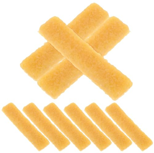 Hoement Professional Sneaker Cleaning Eraser Yellow 10pcs Rubber Glue Gentle Stain Remover with Portable Design for Suede and Velvet Shoes Suitable for Cleaning Clothes and Bags