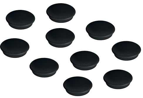 FRANKEN Paquet de 10 Aimants Ronds diam 24 mm Noir