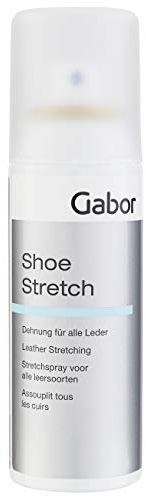 Gabor Shoe Stretch Dehnungsspray für Lederschuhe 125 ml, Lederdehner-Spray weitet enge Lederschuhe, Schuhdehner beseitigt Druckstellen, gegen drückende Schuhe, schnelle Schuhdehnung, beugt Blasen vor