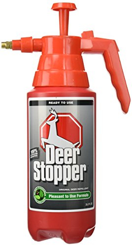 Deer Stopper, Liquid Animal Stopper Repellent, All Natural, Effective All Year Round, Safe for People and Pets, No Harsh Chemicals, Ready to Use, Deer & Moose Repellent - 35.2 oz. Pump Bottle