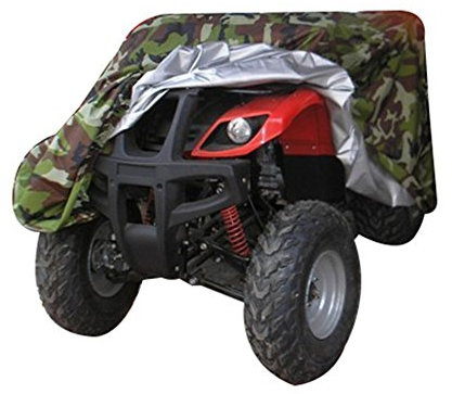 AiJump Housse Protection Quad ATV Dune Buggy Couverture Résistant à la Chaleur Durables Imperméable Anti UV Pluie Soleil Poussière Couverture Camouflage XL:210x120x115cm