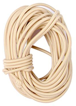 LAMA333 Cordoncino elastico rotondo, 10 m di lunghezza, 3 mm di spessore Khaki