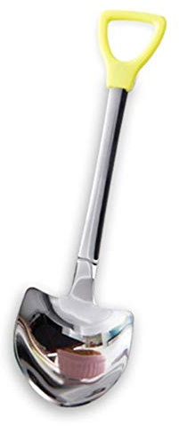 1pcs Stainless Steel Shovel Shape Tea Coffee Sugar Spoon Ice Cream Dessert Spoon 2 Size,4