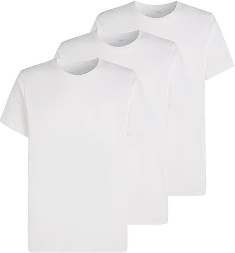 Calvin Klein kortärmade t-shirts för män (3-pack), Vit (vit), M
