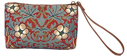Signare Tapestry Small Wristlet Clutch Bag for Women, Ladies Wristlet Purses with Wrist Strap & Zip Closure