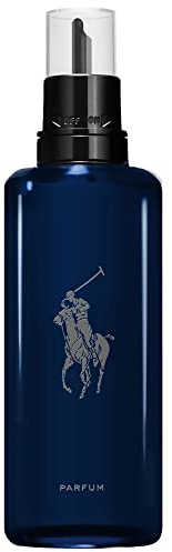 Ralph Lauren Polo Blue Parfum Recarga, Aroma Fresco y Estimulante, Notas de Mandarina, Vetiver y Cedro, Duración Prolongada, Perfume de Lujo para Hombres, 150 ml