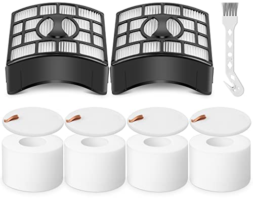 Sansoak NV601UK Filters for Shark Lift Away Hoover Upright Vacuum NV600UK NV600UKT NV601UK NV601UKT NV700UK NV700UKT UV700, 2 Hepa and 4 Foam & 4 Felt Filters Replacement Part XFF600 XHF600
