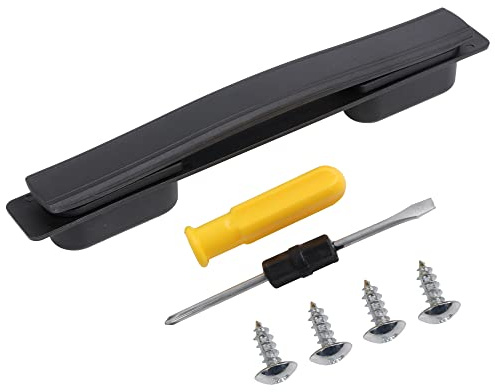 Mxfans Ersatzgriff für Koffer und Gepäck aus Kunststoff, flexibler Ersatzgriff, 21,5 cm, mit Schraube B113, Schwarz