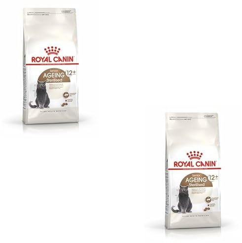 ROYAL CANIN Sterilised Ageing 12+ | Doppelpack | 2 x 400 g | Alleinfuttermittel für Katzen | Speziell für kastrierte Senior Katzen ab dem 12. Lebensjahr | Zum Gewichtserhalt