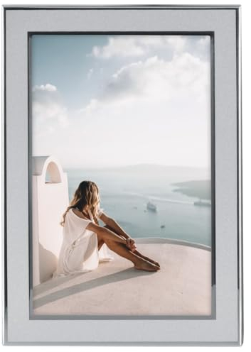 Hama Bilderrahmen 15x20 (Fotorahmen, Portraitrahmen, Hochformat, Querformat, zum Hängen, Hinstellen, Hängevorrichtung, Aufsteller, Samt, Bildformat 15 x 20 cm) silber