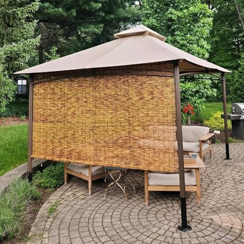 ORANGES Bambus Rollo Jalousine Balkon Fenster Sichtschutz Bambusrollo Blind 60 80 90 100 120 160cm Breit Sonnenschutz Natur Holz Rollo Ohne Bohren (Color : Hoch 160cm, Size : Breit 155cm)