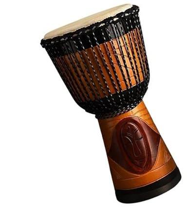 Djembe Trommel 12-Zoll-Djembe-Trommel Aus Mahagoni-Schaffell, Afrikanische Trommel, Afrikanisches Tamburininstrument (Color : C)