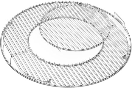 8835 54,6CM Rund Grillrost für Weber 57CM Holzkohlegrills,Abnehmbarer Grillrost Ersatz für Weber Kohlegrills One-Touch, Performer, Bar-B-Kettle, Master-Touch,Grillrost Rund mit Smokey Mountain Cooker