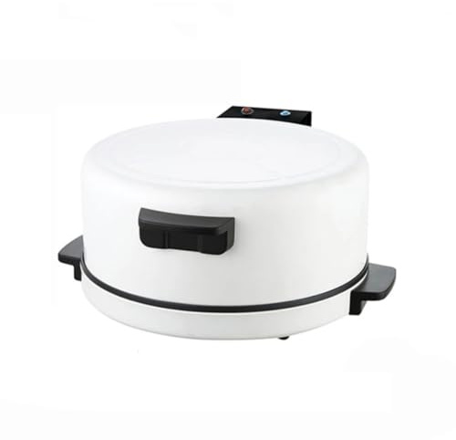 Electric Pizza Maker, 32cm, Non-stick Surface, White and Black