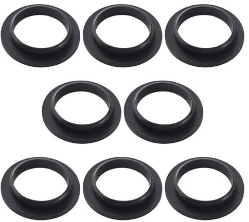 Lyeteung 8 PCS 40x27x7 mm Convex Waste Pipe Sealing Washers, Silicone Washers for Plumbing, Gasket for Siphon, Waste Pipe Seal Ring for Drain Pipe Sink Odour Trap Siphon