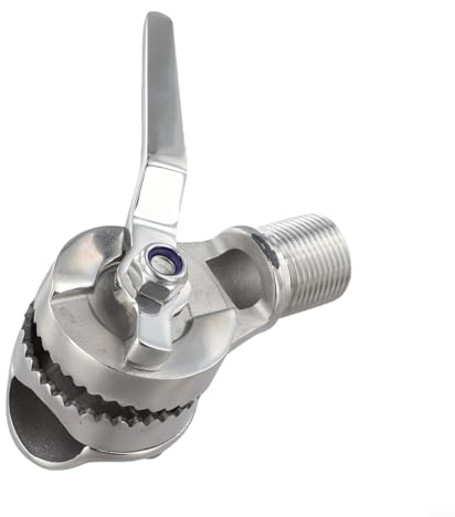 Gdfnmogo Marine Vhf Mount Base 2225mm Stainless Rail Modifiable Ratchet Steel Clamp Perfect for 316 Diameter Boat Yacht Rv Together Installation Fitted with 270° Railing with 180° Angle Adjustment