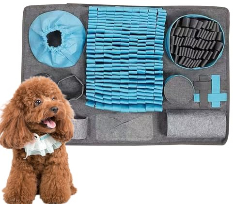 Tappeto Foraging Per Cani - Gioco Interattivo Alimentare Con Tappeto Annusare,Tappetino Di Stimolazione Sensoriale Per Cani Di Taglia Grande Cuccioli E Gatti Intrattenimento Contro La Noia Gioco In Ca