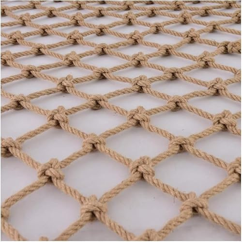Heavy-Duty Hemp Rope Climbing Net - Safety Guardrail for Kids, Outdoor Playground Use, Cargo Securing, Durable Load-Bearing Design for Enhanced Safety and Stability