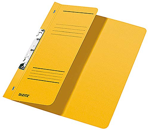 Schlitzhefter, A4, halber Vorderdeckel, gelb