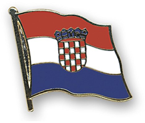 Everflag Flaggen-Pin vergoldet : Kroatien