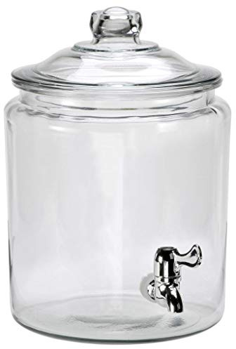 Anchor Hocking Heritage Hill Glass Drink Dispenser, 2 Gallon