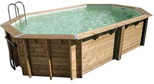 Holz-Pool AZURA UBBINK verlängert, 550°x°355°x°120°cm
