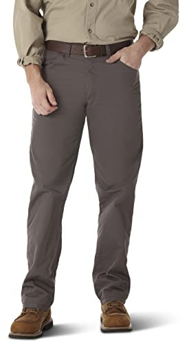 Wrangler Riggs arbetskläder herr tekniker arbetsbyxor, Träkol, 34W x 32L