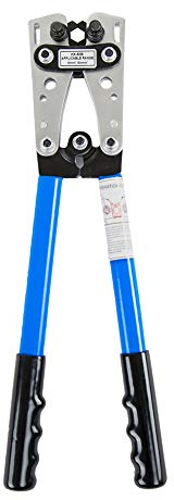 HomeGoal Draht-Crimpzange Crimpzange Kabelschuh Crimper Ratsche Draht Crimpzange für 10, 8, 6, 4, 2 und 1/0 AWG Drahtkabelschneiden und Crimpen