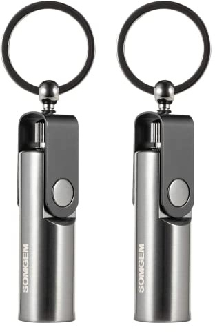 SOMGEM Permanent Match Lighter, 2 Pack Waterproof Flint Fire Starters