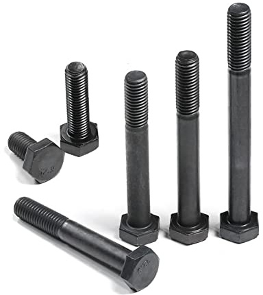 ANSIEDIO Sechskantschrauben M5 - Außensechskant Schrauben Kohlenstoffstahl Maschinenschrauben Hex Bolts, (Vollgewinde) M5×30mm,20 pcs