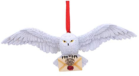 Nemesis Now Harry Potter Hedwig Hängende Festliche dekorative Ornament, für Geburtstag, weiß, 13 cm, B5625T1, One Size