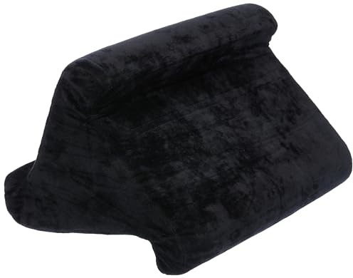 moses. Lesekissen Pause, Buchkissen mit abnehmbarem Samtbezug, geeignet für Bücher, E-Reader und Tablets, 83358, Schwarz, 28 cm x 24 cm x 22 cm