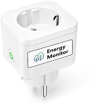 Meross Presa Smart con Monitoraggio Consumi, Presa WiFi Bluetooth 16A, Presa Intelligenti Schuko Compatibile con Alexa, Google Home e SmartThings, Controllo Vocale e Remoto App, 3840W, 1 Pezzo