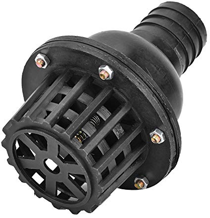 Alvinlite PVC-Rückschlagventil|Wasserpumpen-Fußventil Niederdruck-Flachrückschlagventil für Flüssigkeitsmaschine Schwarz|2 Zoll Wasserpumpe