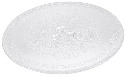 Mikrowellen Glasdrehteller 24,5cm Durchmesser, Robustes Zubehör | Sicheres Glas, Einfache Montage, Geeignet für Mikrowellenherde und Backen, Umweltbewusste Ausführung für Küchenbereich