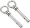 PATIKIL Bullone Espansione M10x100mm, 2Pz Vite Occhiello in Acciaio Inossidabile 304 con Anello Occhiello per Pareti di Cemento e Mattoni, Coperture, Ingegneria di Ancoraggio Argento