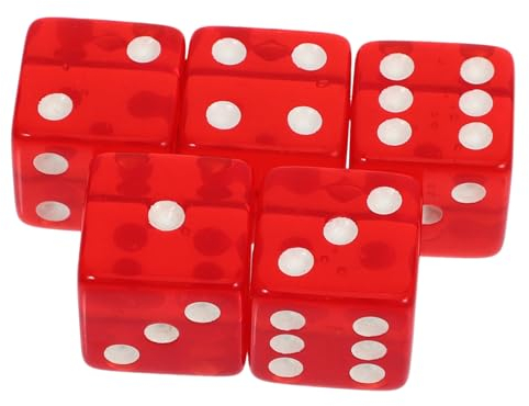 Gogogmee 5stücke Spielwürfel Aus Runde Ecken Farbig Für Spiele Und Unterhaltung Leicht Und Tragbar Geeignet Für Zuhause Partys Ktv Und Bars