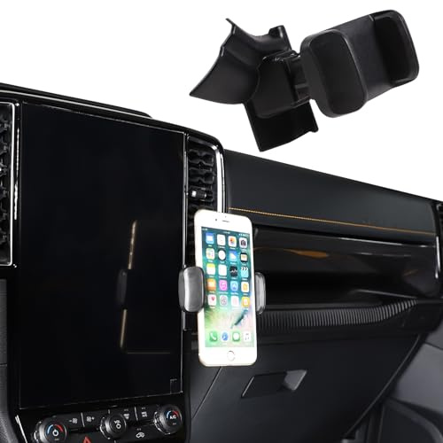 METYOUCAR Support de téléphone de voiture pour Ford Ranger 2023-2024 - Côté droit de l'écran de navigation rotatif - Support fixe pour voiture, compatible avec iPhone, Android et smartphones