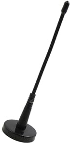 INFINAUTO Black Magnetic Base Vehicle Roof Mount Decorative Aerial Antenna | Stylish Design, Car Dummy Antenna, Decorative Car Antenna, Antenna Mast