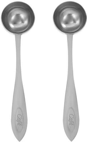 MAGICLULU 4 Pièces cuillères à mesurer cuillère à soupe à mesurer e d'une à café Pelle à long manche à thé cuillere doseuse pimenter e du café Silver