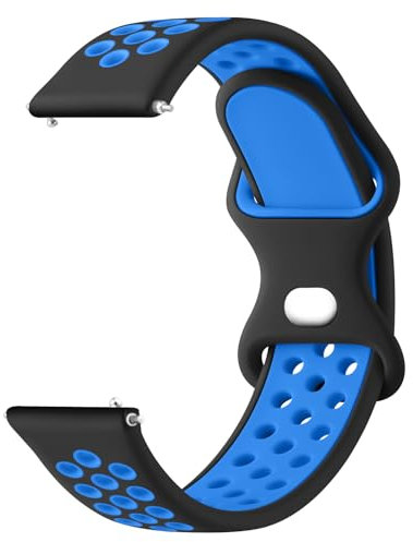 ZGCE 22mm Uhrenarmbänder 20mm Uhrenarmband für Herren Damen, Zweifarbiges Silikon Armband Atmungsaktives Wasserdichtes Sport Ersatzarmband, Schnellverschluss Armbänder für Smartwatch