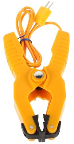 OKUMEYR K Type Thermocouple Clamp for Hvac Pipe Temperature Measurement with Stable Measurement and Wide Temperature Range, Made of Stainless Steel, Pvc, and Rubber for Accurate