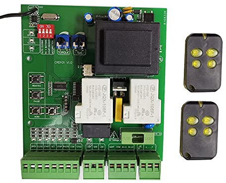 Motor Puerta Corredera, La versión universal de la placa de circuito reemplazada por la placa base del abrelatas de la puerta deslizante puede coincidir con el control remoto de 433.92MHz.,Abridor De
