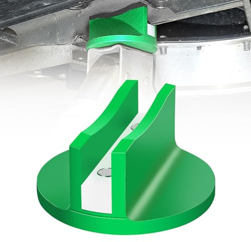 Chelhead Juego de 2 almohadillas magnéticas negras para gato hidráulico, de aluminio estriado, adaptador de soldadura con ranura (1, verde)