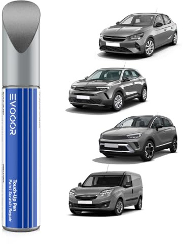 EVOOOR (G4I/KCA/10K) Tiefquarz Grau Metallic/Quarz Silber Metallic Autolack Nachbesserung für Opel, Kratzer Reparatur für Auto, Schnelle & Einfache Lösung zur Reparatur